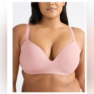 Knix Wing Woman Contour Wireless Bra 40F Pink